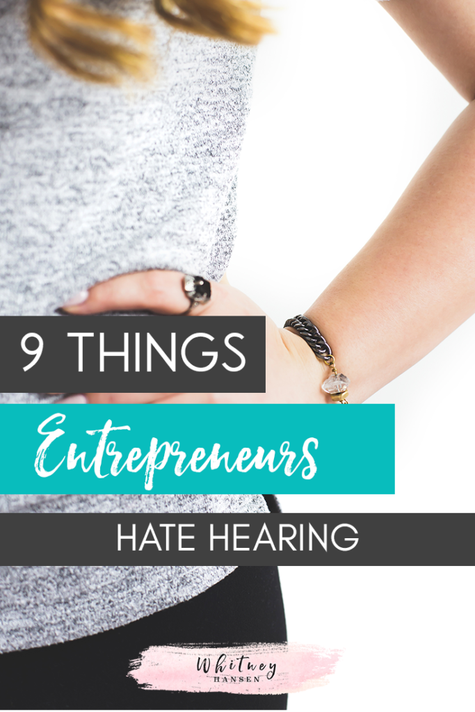 Entrepreneurs Hate Hearing