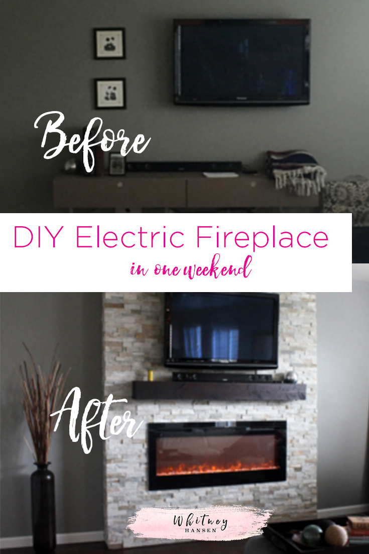 Diy How To Build A Fireplace In One Weekend Whitney Hansen