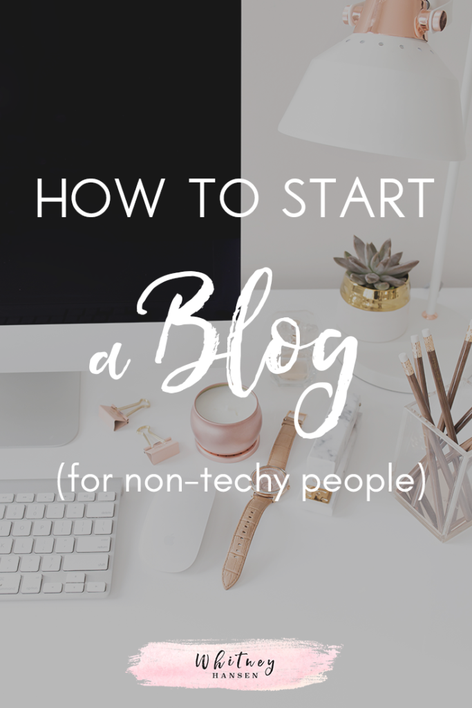 How to start a blog