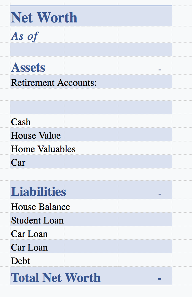 How to Calculate Your Net Worth