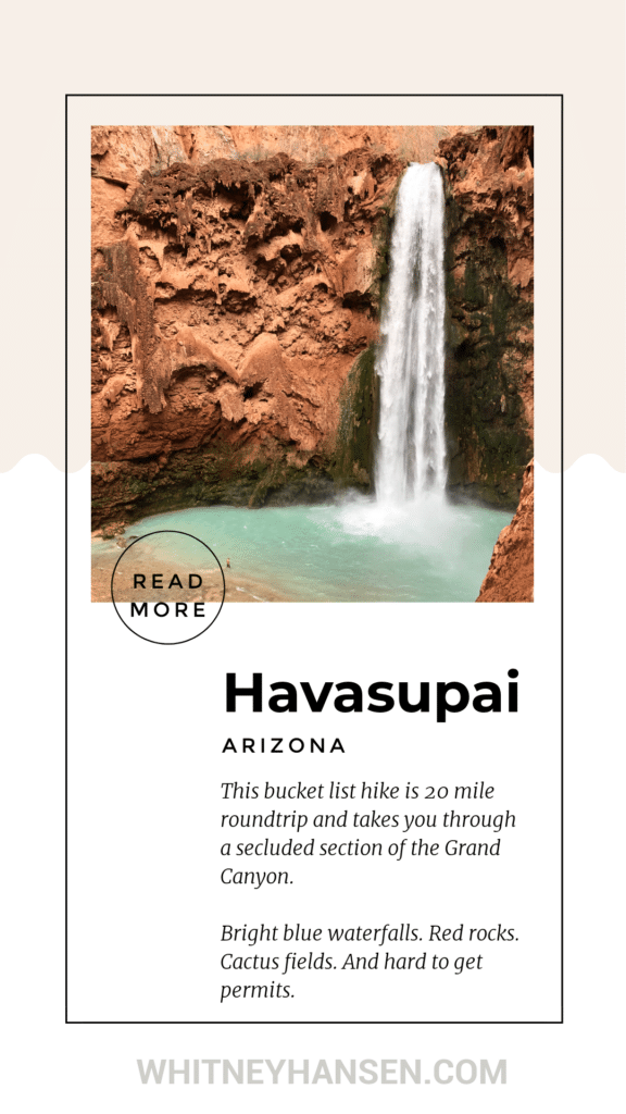 The ultimate guide to hiking Havasupai Falls. How to get permits, total cost, and tips and tricks for the hike. 