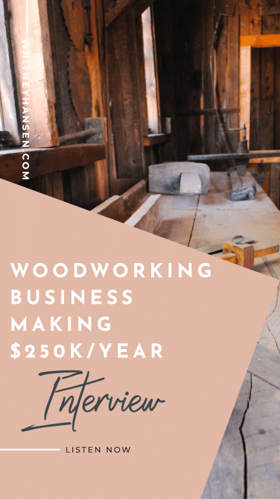 How to run a $250,000 woodworking business from your garage interview with Alex Jangard from Heart of Timber